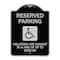 Signmission Reserved Parking Violators Are Subject to Fine of Up to $200 Aluminum Sign, 24" x 18", BS-1824-22993 A-DES-BS-1824-22993 - alternate 1